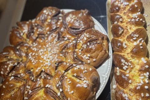Cliquez pour zoomer ! Brioche étoilée au Nutella Thermomix par Lea_dvld