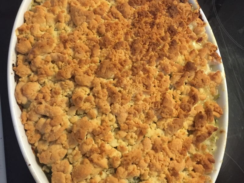 Cliquez pour zoomer ! Crumble poulet, courgettes et parmesan Thermomix par Cha50
