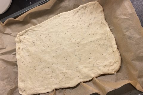 Cliquez pour zoomer ! Pizza au saumon et sauce kiri Thermomix par Nora