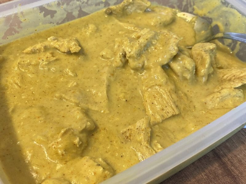 Cliquez pour zoomer ! Blancs de poulet sauce moutarde et curry Thermomix par Kelly