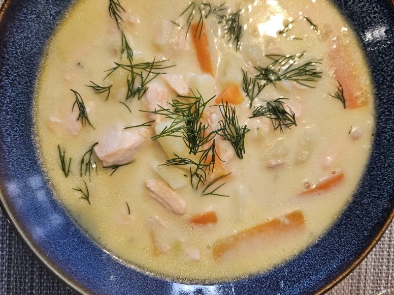 Cliquez pour zoomer ! Soupe de saumon à la finlandaise Thermomix par Zarbille