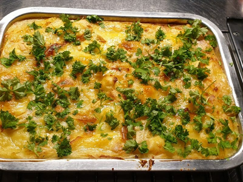 Cliquez pour zoomer ! Gratin de purée de pommes de terre aux épinards Thermomix par Zarbille