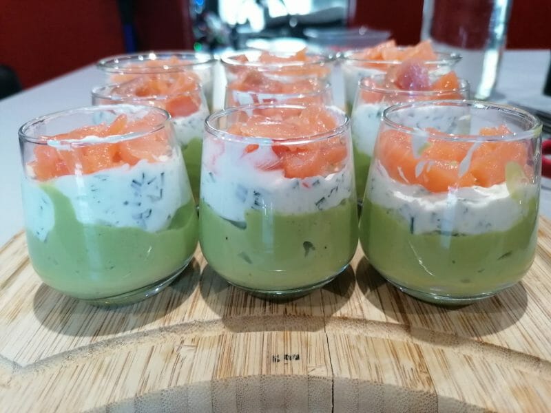 Cliquez pour zoomer ! Verrines saumon avocat Thermomix par Coralie