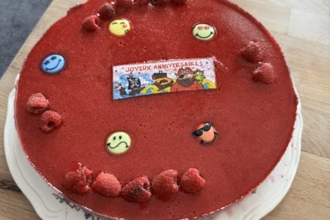 Cliquez pour zoomer ! Bavarois aux framboises Thermomix par nini6703