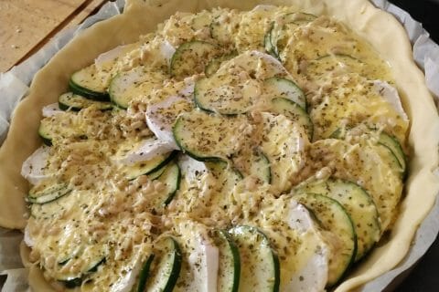 Cliquez pour zoomer ! Tarte courgettes, chèvre et pignons de pin Thermomix par T1ff4nyLN