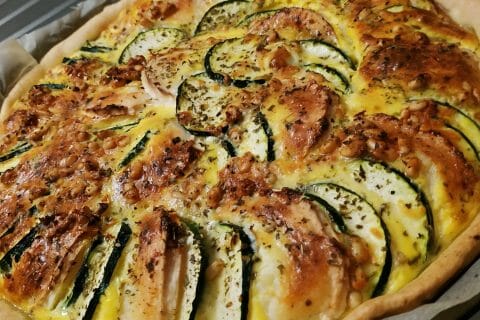 Cliquez pour zoomer ! Tarte courgettes, chèvre et pignons de pin Thermomix par T1ff4nyLN