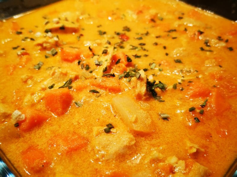 Cliquez pour zoomer ! Curry de poulet aux patates douces Thermomix par Melia67