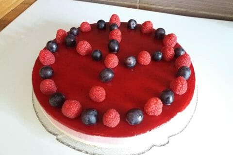 Cliquez pour zoomer ! Bavarois aux framboises au Thermomix