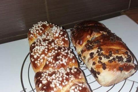 Cliquez pour zoomer ! Brioche tressée à la mie filante au Thermomix