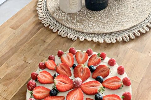 Cliquez pour zoomer ! Tarte aux fraises sans cuisson Thermomix par Sabrina_27