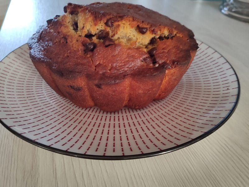 Cliquez pour zoomer ! Cake banane et pépites de chocolat Thermomix par christico76