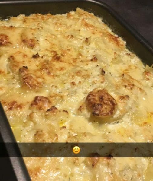 Cliquez pour zoomer ! Gratin aux deux saumons Thermomix par Julie971
