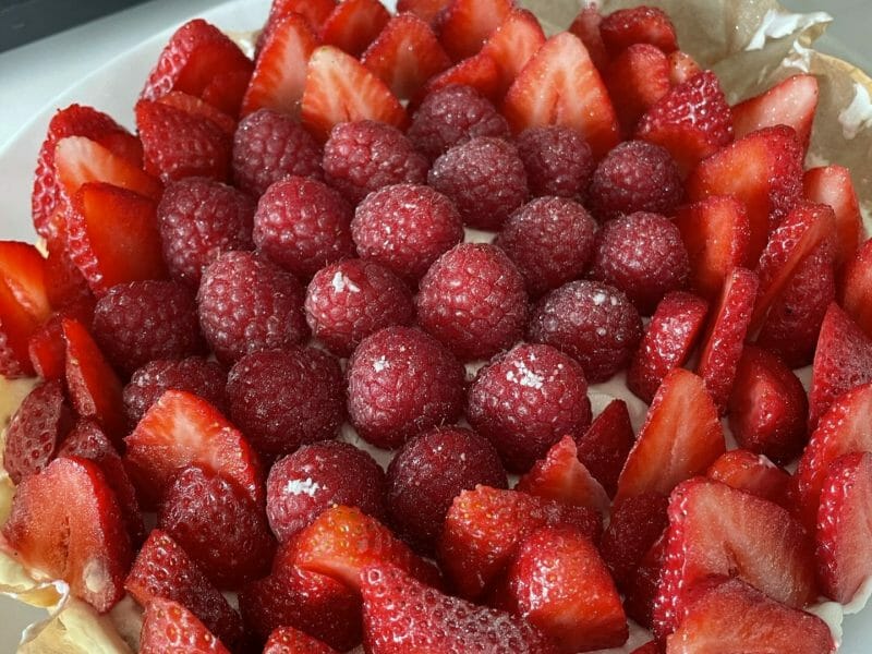 Cliquez pour zoomer ! Tarte aux fraises sans cuisson Thermomix par Caro2564