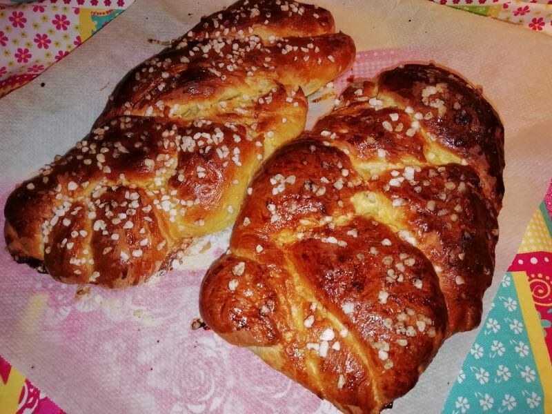 Cliquez pour zoomer ! Brioche tressée à la mie filante Thermomix par Karine.dufaut@hotmail.fr