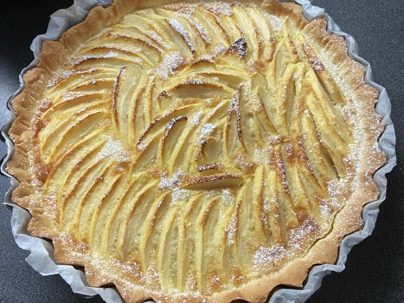 Cliquez pour zoomer ! Tarte normande aux pommes Thermomix par hally73