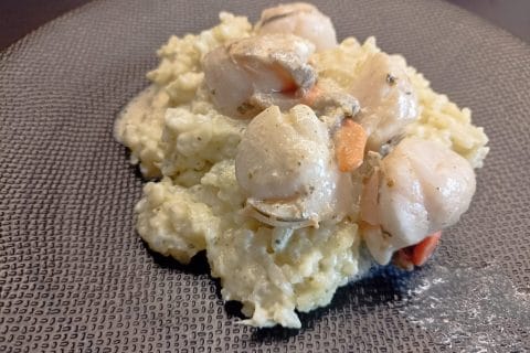 Cliquez pour zoomer ! Risotto aux Saint Jacques et poireaux Thermomix par kren5