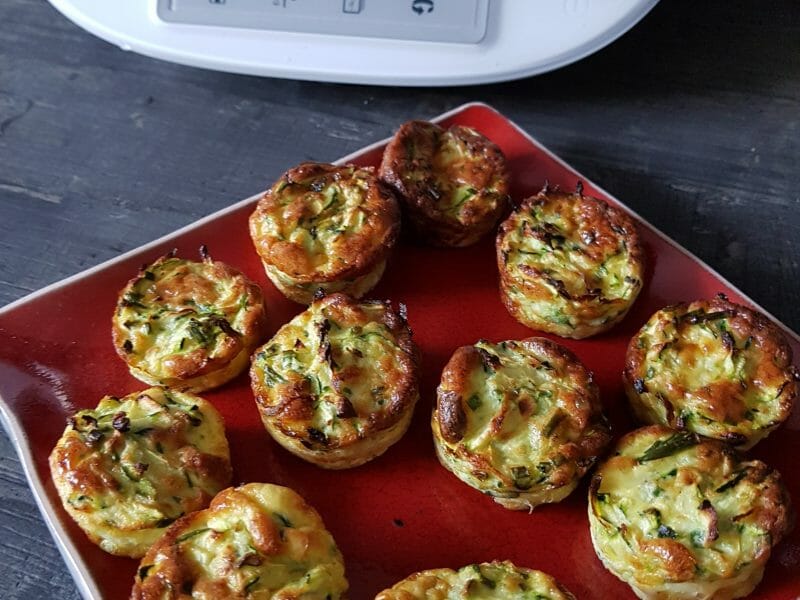 Cliquez pour zoomer ! Mini frittatas à la courgette et chèvre Thermomix par Nanou92
