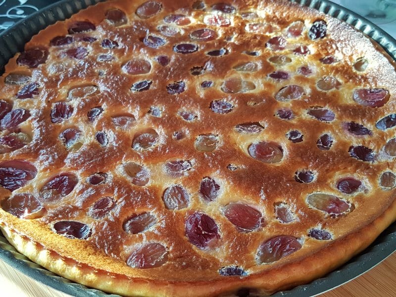 Cliquez pour zoomer ! Clafoutis aux raisins frais Thermomix par Etna-87
