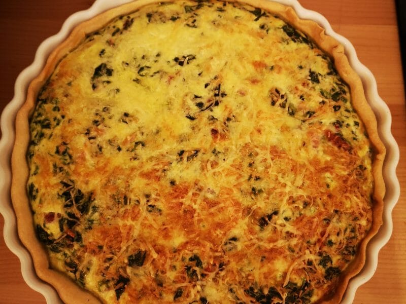 Cliquez pour zoomer ! Quiche épinards et lardons Thermomix par Chlochlo34