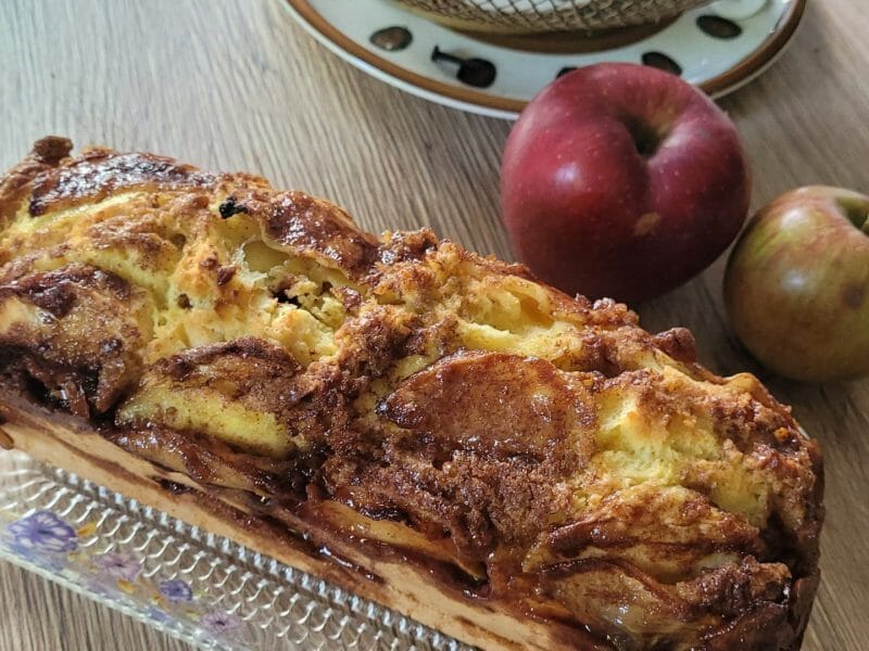 Cliquez pour zoomer ! Cake aux pommes à l’ancienne Thermomix par Tataze