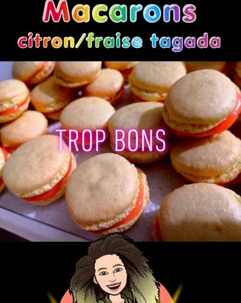 Cliquez pour zoomer ! Ganaches coco et fraise tagada pour macarons Thermomix par Jayce