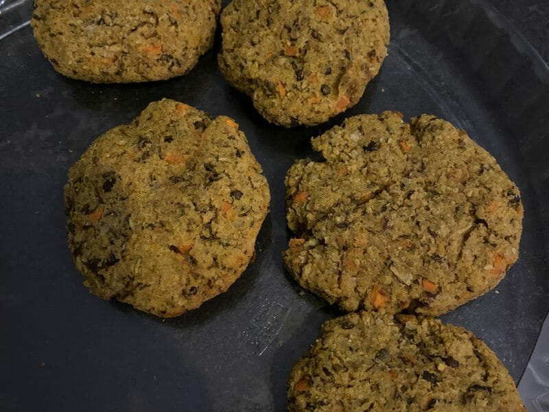 Cliquez pour zoomer ! Steaks lentilles, pois chiches, courgettes Thermomix par mapi2301