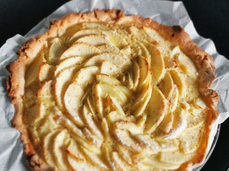 Cliquez pour zoomer ! Tarte normande aux pommes Thermomix par Natka