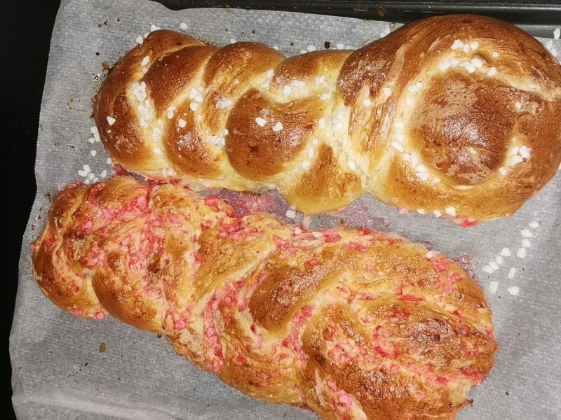 Cliquez pour zoomer ! Brioche tressée à la mie filante Thermomix par Natka