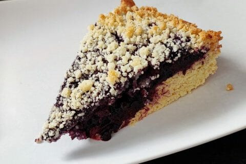 Cliquez pour zoomer ! Gâteau aux myrtilles façon crumble Thermomix par Natka