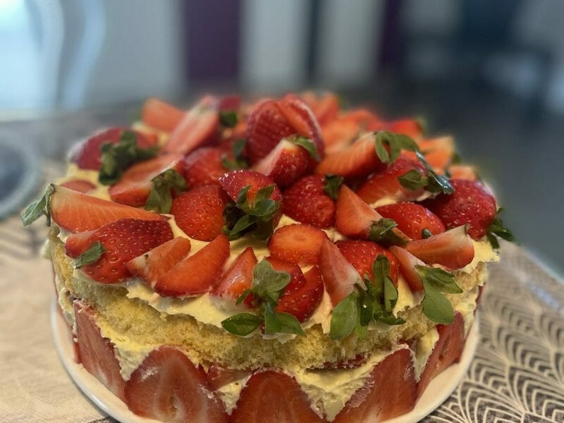 Cliquez pour zoomer ! Fraisier Thermomix par Emilie_70