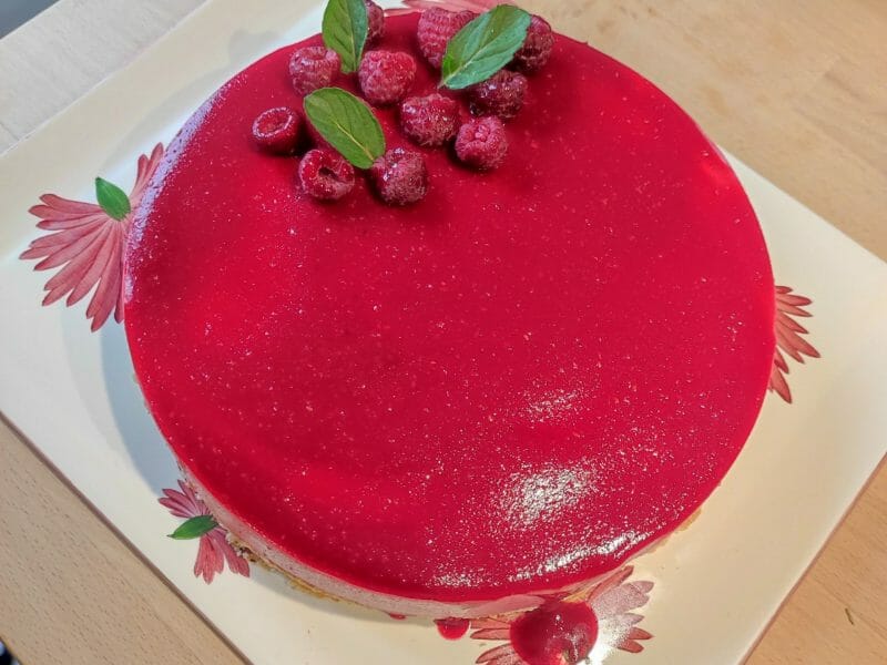 Cliquez pour zoomer ! Bavarois aux framboises Thermomix par EvaLlmt