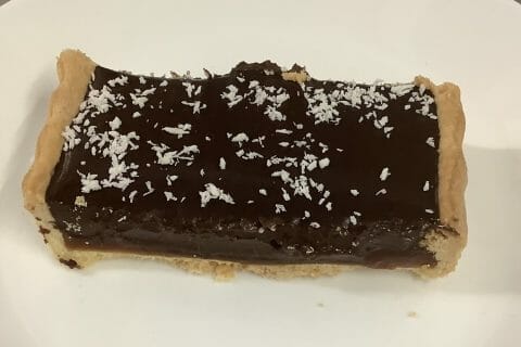 Cliquez pour zoomer ! Tarte au chocolat et cacahuètes caramélisées Thermomix par Carolle V