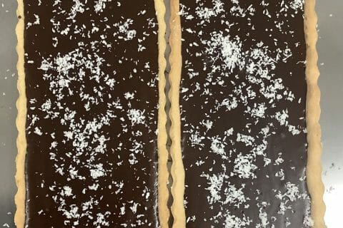 Cliquez pour zoomer ! Tarte au chocolat et cacahuètes caramélisées Thermomix par Carolle V