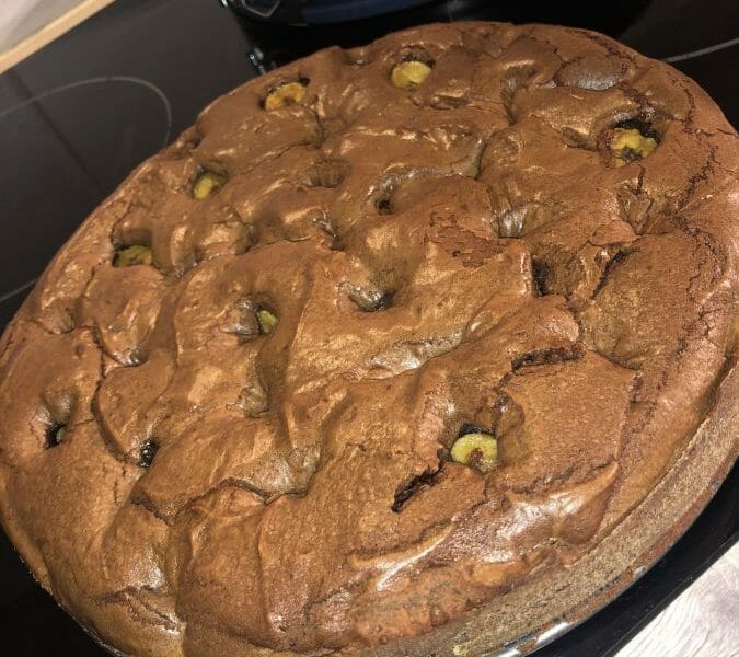 Cliquez pour zoomer ! Brownie fondant choco-banane Thermomix par Liilii