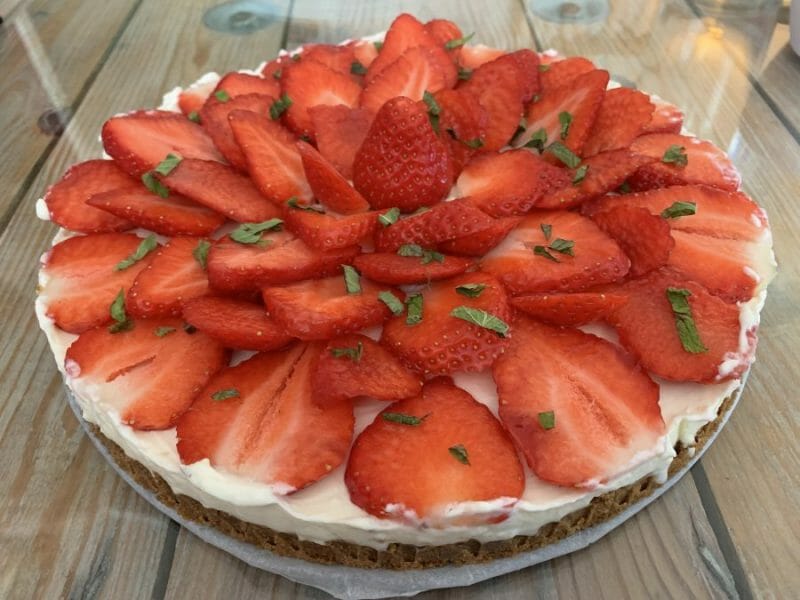 Cliquez pour zoomer ! Tarte aux fraises sans cuisson Thermomix par Jessica6943