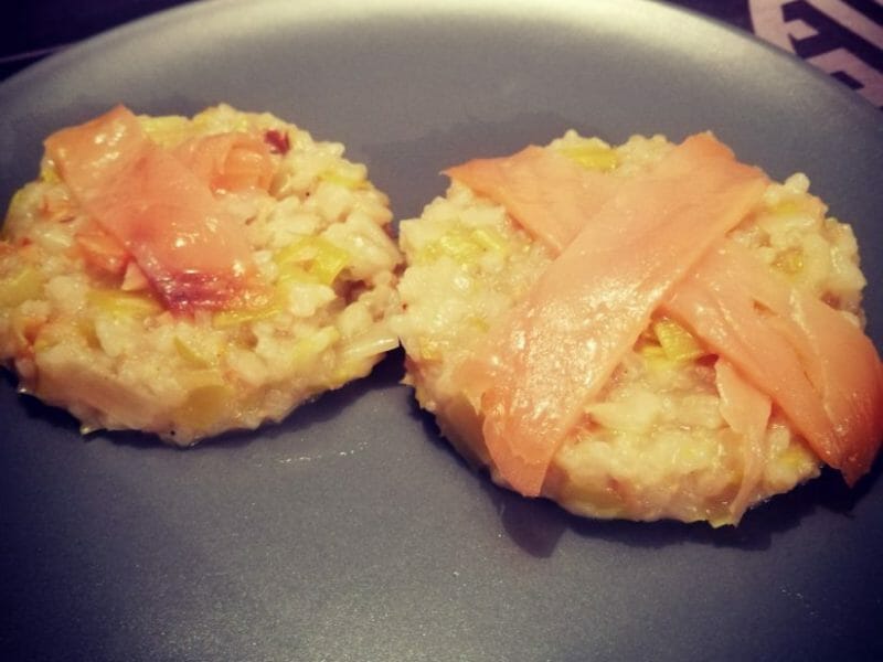 Cliquez pour zoomer ! Risotto poireaux et saumon fumé Thermomix par Lucie_30