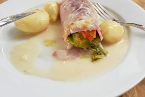 Cliquez pour zoomer ! Roulés gratinés de jambon aux légumes Thermomix par Sandyces