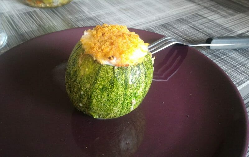 Cliquez pour zoomer ! Courgettes rondes farcies à la ricotta Thermomix par Lydie21