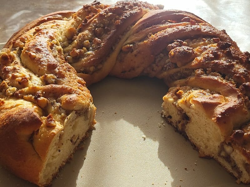 Cliquez pour zoomer ! Brioche tressée aux noisettes Thermomix par Clarelie