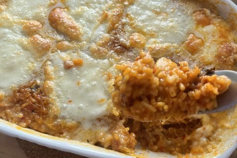 Cliquez pour zoomer ! Gratin de riz façon pizza Thermomix par ninou41