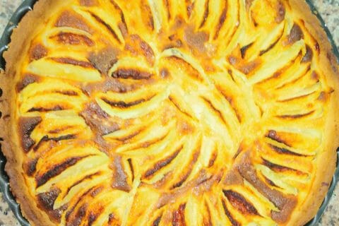 Cliquez pour zoomer ! Tarte normande aux pommes au Thermomix
