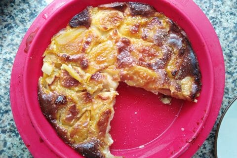 Cliquez pour zoomer ! Flognarde aux pommes (clafoutis aux pommes) au Thermomix