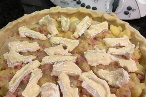 Cliquez pour zoomer ! Tarte au camembert, pommes et lardons Thermomix par HeleneD75