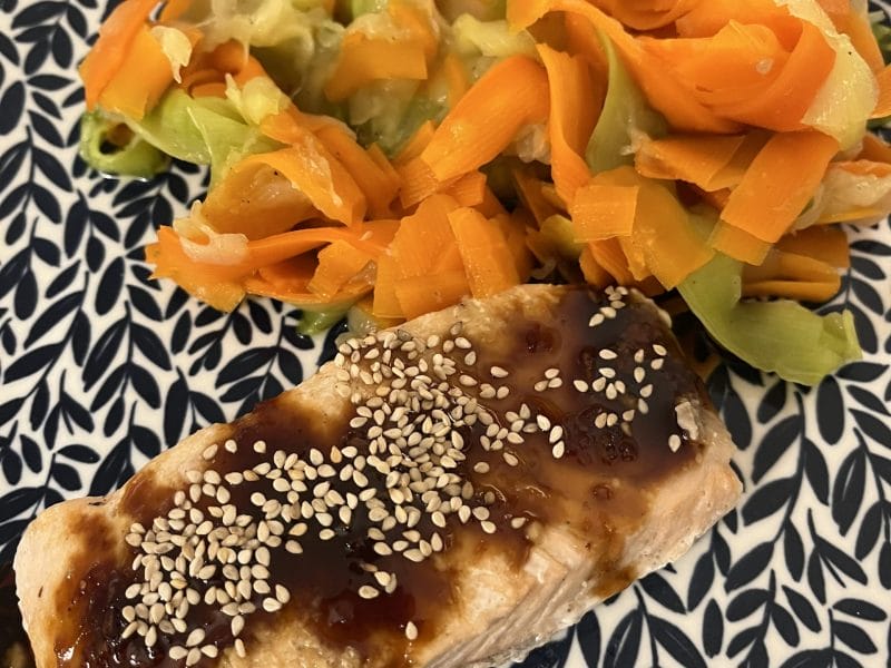 Cliquez pour zoomer ! Saumon laqué aux saveurs asiatiques Thermomix par HeleneD75