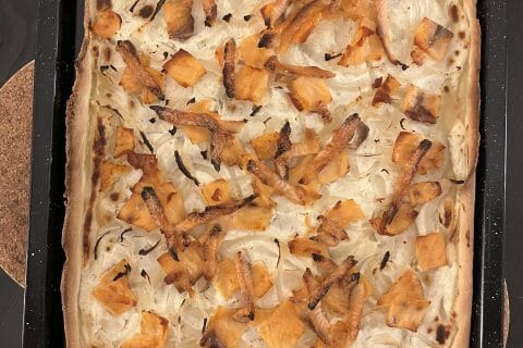 Cliquez pour zoomer ! Tarte flambée rapide au saumon fumé Thermomix par HeleneD75