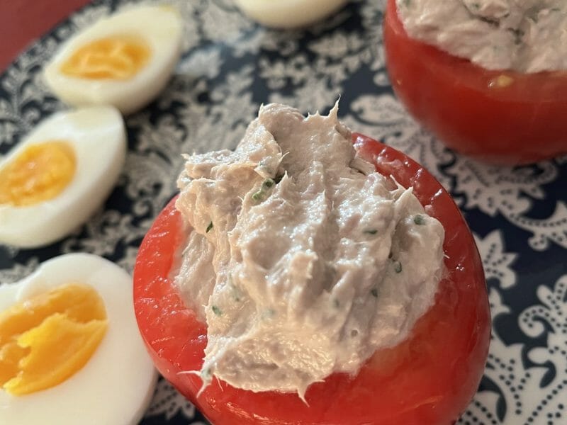 Cliquez pour zoomer ! Tomates farcies au thon Thermomix par HeleneD75