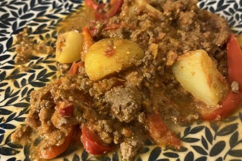 Cliquez pour zoomer ! Boeuf aux poivrons et pommes de terre Thermomix par HeleneD75