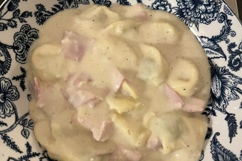 Cliquez pour zoomer ! Tortellini sauce crémeuse au jambon Thermomix par HeleneD75