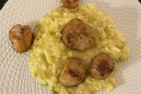 Cliquez pour zoomer ! Risotto aux Saint Jacques et poireaux Thermomix par HeleneD75