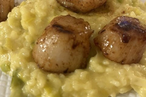 Cliquez pour zoomer ! Risotto aux Saint Jacques et poireaux Thermomix par HeleneD75